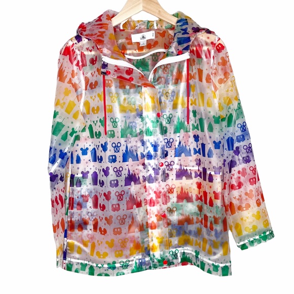Disney’s Rainbow Mickey and Snacks Clear Raincoat - Picture 4 of 14